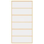 Casa si Gradina - Constructii - Usi interior, exterior si garaj - Usi garaj - Usa glisanta, auriu, 102,5x205 cm, sticla ESG mata si aluminiu - Infinity.ro