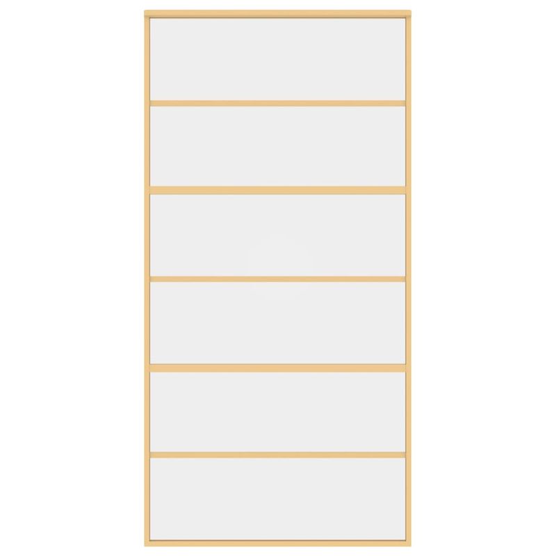 Casa si Gradina - Constructii - Usi interior, exterior si garaj - Usi garaj - Usa glisanta, auriu, 102,5x205 cm, sticla ESG mata si aluminiu - Infinity.ro