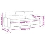 Casa si Gradina - Mobilier - Canapele si coltare - Canapele - Canapea cu 3 locuri, rosu vin, 180 cm, material textil - Infinity.ro