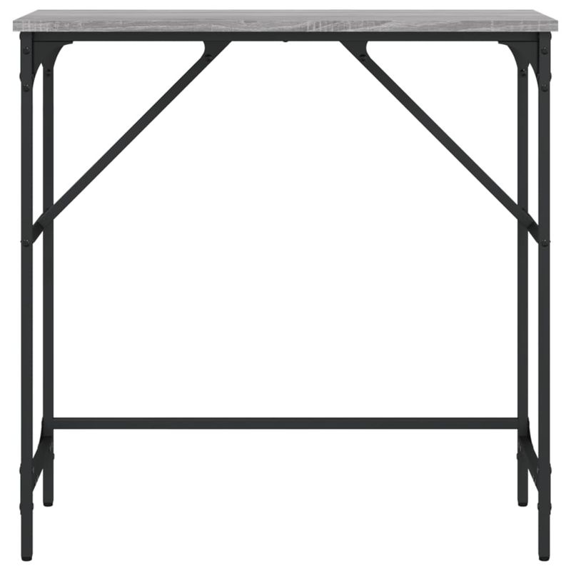 Casa si Gradina - Mobilier - Comode si corpuri - Console - Masuta consola, gri sonoma, 75x32x75 cm, lemn prelucrat - Infinity.ro