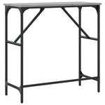 Casa si Gradina - Mobilier - Comode si corpuri - Console - Masuta consola, gri sonoma, 75x32x75 cm, lemn prelucrat - Infinity.ro