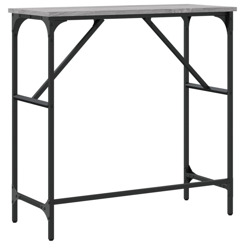 Casa si Gradina - Mobilier - Comode si corpuri - Console - Masuta consola, gri sonoma, 75x32x75 cm, lemn prelucrat - Infinity.ro