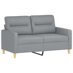 Casa si Gradina - Mobilier - Seturi de mobilier - Seturi living - Set de canapele cu perne, 3 piese, gri deschis, textil - Infinity.ro