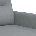 Casa si Gradina - Mobilier - Seturi de mobilier - Seturi living - Set de canapele cu perne, 3 piese, gri deschis, textil - Infinity.ro