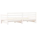 Casa si Gradina - Mobilier - Paturi si accesorii - Paturi - Pat de zi cu extensie, alb, 90x190 cm, lemn masiv de pin - Infinity.ro