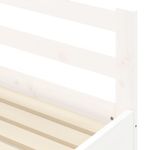 Casa si Gradina - Mobilier - Paturi si accesorii - Paturi - Pat de zi cu extensie, alb, 90x190 cm, lemn masiv de pin - Infinity.ro