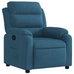 Casa si Gradina - Mobilier - Scaune si fotolii - Fotolii - Fotoliu rabatabil, albastru, catifea - Infinity.ro