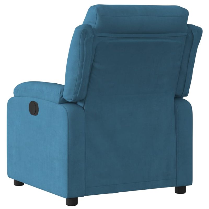Casa si Gradina - Mobilier - Scaune si fotolii - Fotolii - Fotoliu rabatabil, albastru, catifea - Infinity.ro