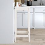 Casa si Gradina - Mobilier - Mese si birouri - Mese bucatarie si dining - Masa de bar, alb, 50x50x110 cm, lemn masiv de pin - Infinity.ro