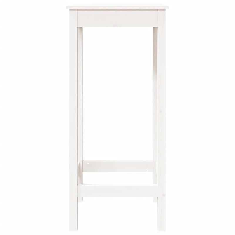Casa si Gradina - Mobilier - Mese si birouri - Mese bucatarie si dining - Masa de bar, alb, 50x50x110 cm, lemn masiv de pin - Infinity.ro