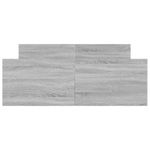 Casa si Gradina - Mobilier - Paturi si accesorii - Paturi - Cadru de pat cu tablie la cap/picioare, gri sonoma, 120x190 cm - Infinity.ro