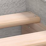Casa si Gradina - Mobilier - Paturi si accesorii - Paturi - Cadru de pat cu tablie la cap/picioare, gri sonoma, 120x190 cm - Infinity.ro