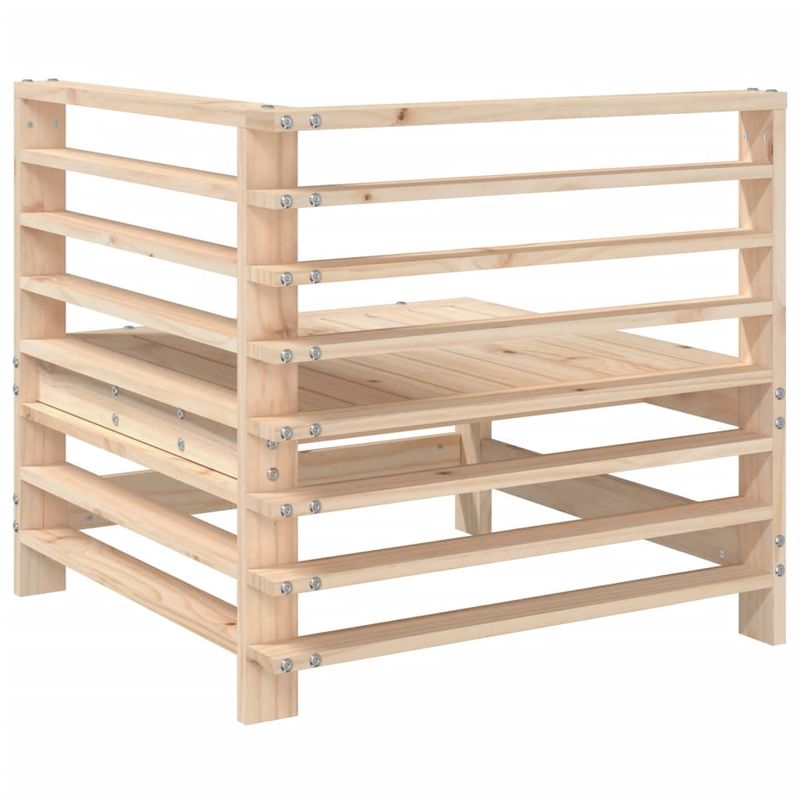 Casa si Gradina - Gradina si terasa - Mobilier exterior - Canapele si fotolii gradina - Canapea de colt de gradina, 2 buc., lemn masiv de pin - Infinity.ro