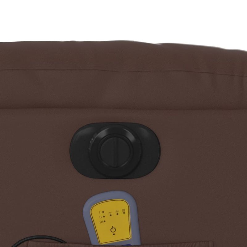 Ingrijire personala si Cosmetice - Sanatate si wellness - Articole wellness - Fotolii de masaj - Fotoliu electric de masaj rabatabil, maro, piele ecologica - Infinity.ro