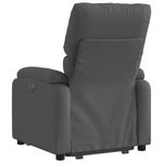 Casa si Gradina - Mobilier - Scaune si fotolii - Fotolii - Fotoliu electric rabatabil cu ridicare, gri inchis, textil - Infinity.ro