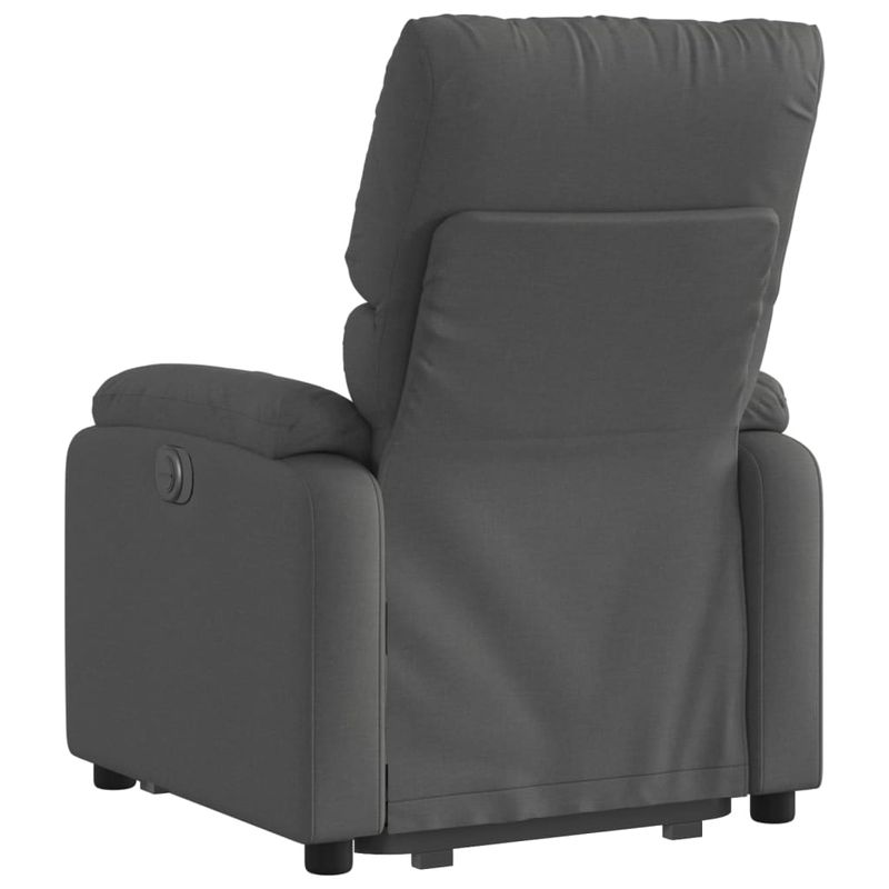Casa si Gradina - Mobilier - Scaune si fotolii - Fotolii - Fotoliu electric rabatabil cu ridicare, gri inchis, textil - Infinity.ro