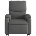 Casa si Gradina - Mobilier - Scaune si fotolii - Fotolii - Fotoliu electric rabatabil cu ridicare, gri inchis, textil - Infinity.ro