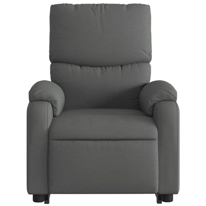 Casa si Gradina - Mobilier - Scaune si fotolii - Fotolii - Fotoliu electric rabatabil cu ridicare, gri inchis, textil - Infinity.ro