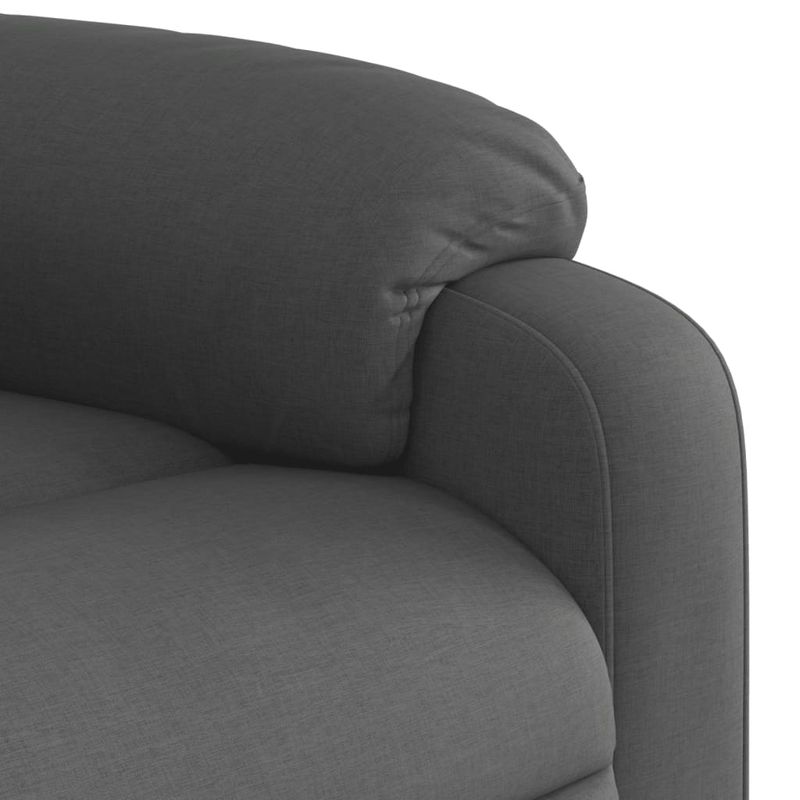 Casa si Gradina - Mobilier - Scaune si fotolii - Fotolii - Fotoliu electric rabatabil cu ridicare, gri inchis, textil - Infinity.ro