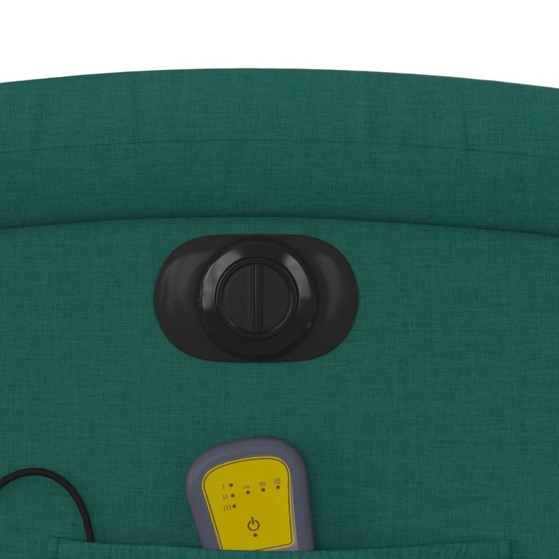 Ingrijire personala si Cosmetice - Sanatate si wellness - Articole wellness - Fotolii de masaj - Fotoliu electric de masaj rabatabil, verde inchis, textil - Infinity.ro
