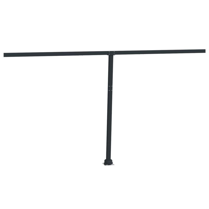 Casa si Gradina - Gradina si terasa - Umbrele si pavilioane - Umbrele - Set stalp pentru copertina, antracit, 450x245 cm, fier - Infinity.ro