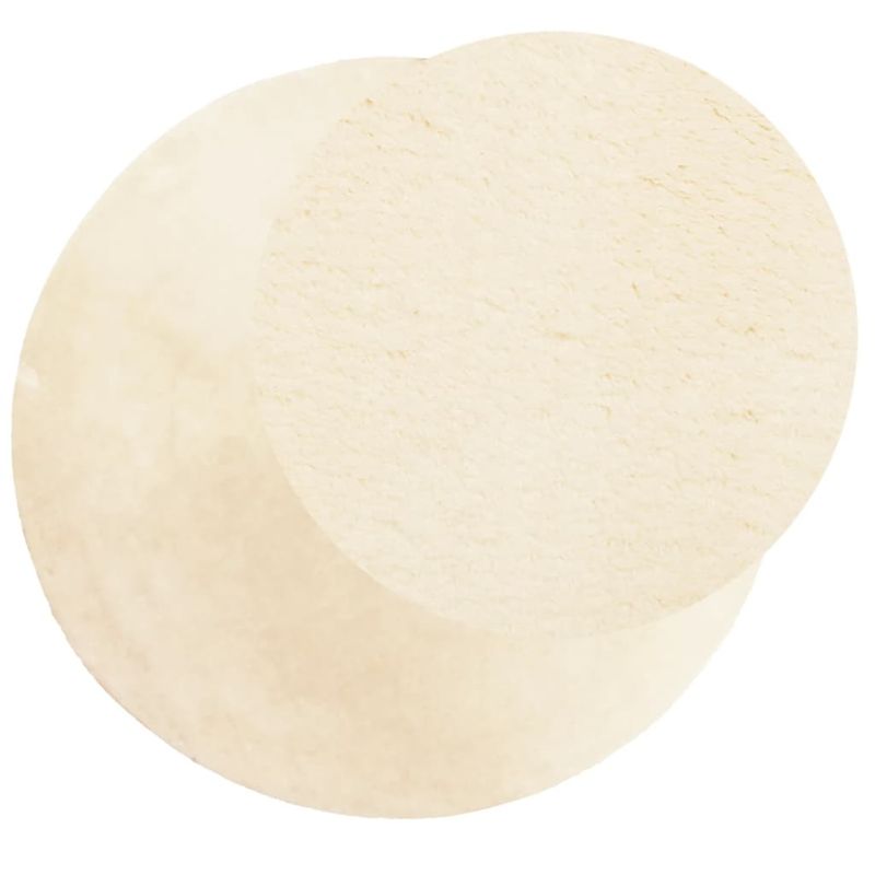 Casa si Gradina - Textile si covoare - Covoare - Covoare casa - Covor HUARTE, fir scurt, moale si lavabil, crem, Ø 120 cm - Infinity.ro