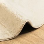 Casa si Gradina - Textile si covoare - Covoare - Covoare casa - Covor HUARTE, fir scurt, moale si lavabil, crem, Ø 120 cm - Infinity.ro