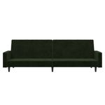 Casa si Gradina - Mobilier - Canapele si coltare - Canapele - Canapea extensibila cu 2 locuri, verde inchis, catifea - Infinity.ro