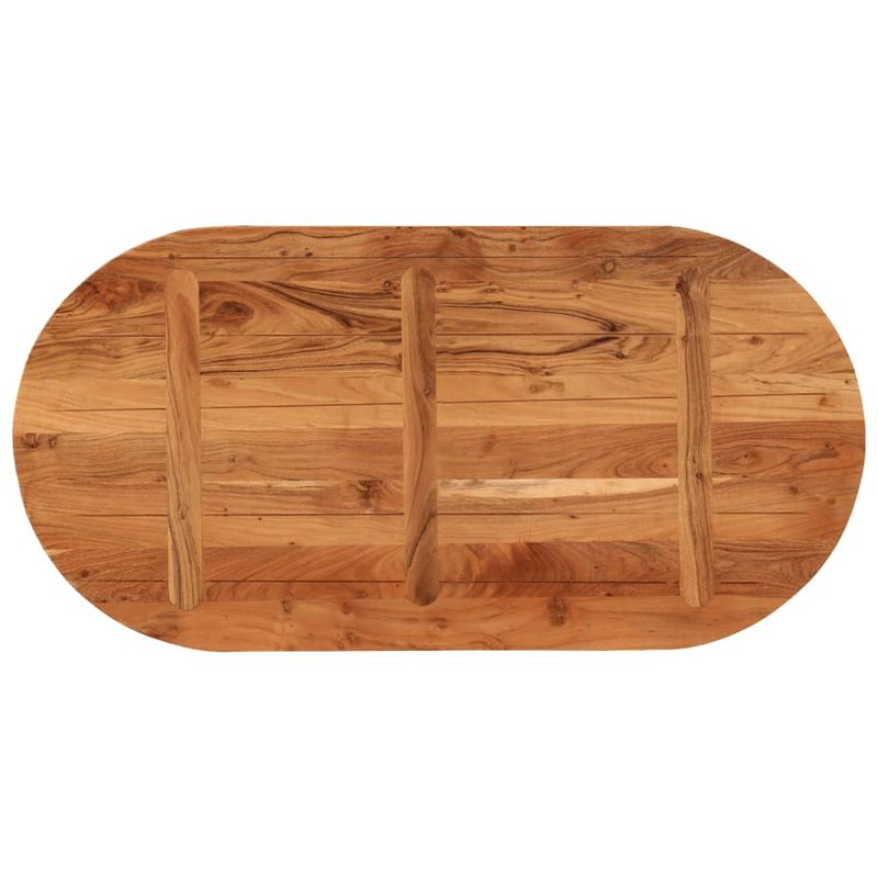 Casa si Gradina - Mobilier - Feronerie si accesorii mobila - Blat de masa oval, 100x50x3,8 cm, lemn masiv de acacia - Infinity.ro