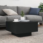 Casa si Gradina - Mobilier - Mese si birouri - Masute de cafea - Masuta de cafea cu lumini LED, negru, 55x55x31 cm - Infinity.ro