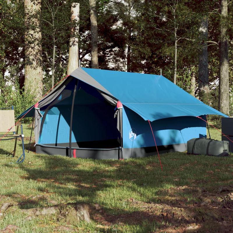 Sport si Outdoor - Camping - Corturi camping - Cort camping pentru 2 persoane, albastru, impermeabil - Infinity.ro
