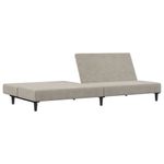 Casa si Gradina - Mobilier - Canapele si coltare - Canapele - Canapea extensibila cu 2 locuri, gri deschis, catifea - Infinity.ro