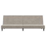 Casa si Gradina - Mobilier - Canapele si coltare - Canapele - Canapea extensibila cu 2 locuri, gri deschis, catifea - Infinity.ro