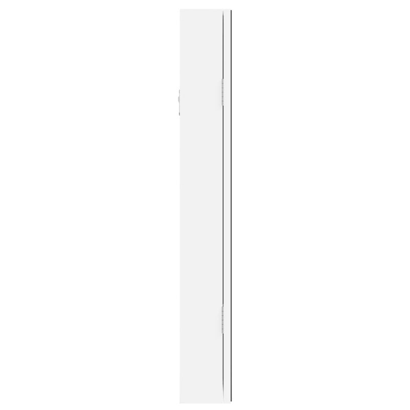Casa si Gradina - Mobilier - Dulapuri si sifoniere - Dulapuri - Dulap de bijuterii cu oglinda si lumini LED, de perete, alb - Infinity.ro