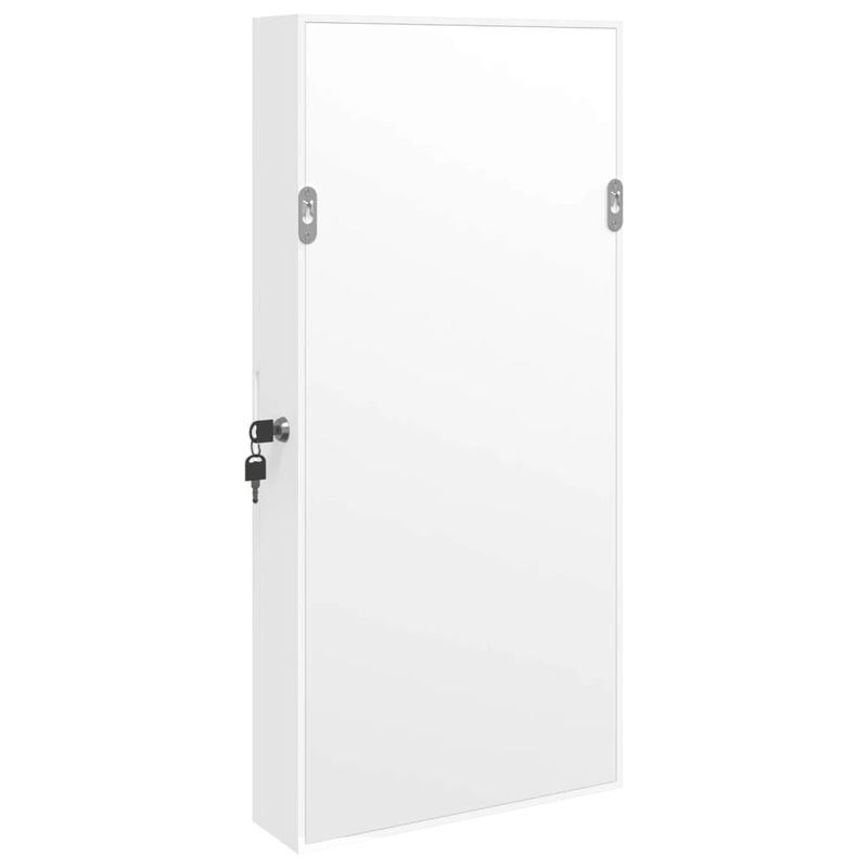 Casa si Gradina - Mobilier - Dulapuri si sifoniere - Dulapuri - Dulap de bijuterii cu oglinda si lumini LED, de perete, alb - Infinity.ro