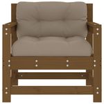 Casa si Gradina - Gradina si terasa - Mobilier exterior - Canapele si fotolii gradina - Scaune de gradina cu perne 2 buc. maro miere lemn masiv de pin - Infinity.ro