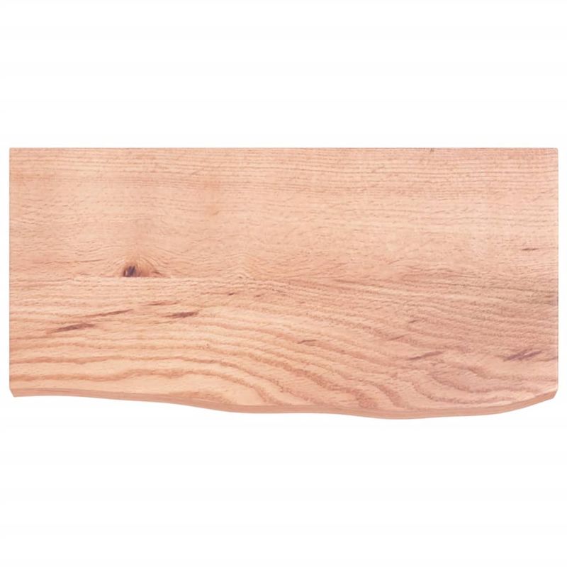 Casa si Gradina - Mobilier - Biblioteci si rafturi - Rafturi - Raft de perete maro deschis 60x30x(2-4) cm lemn stejar tratat - Infinity.ro
