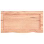 Casa si Gradina - Mobilier - Biblioteci si rafturi - Rafturi - Raft de perete maro deschis 60x30x(2-4) cm lemn stejar tratat - Infinity.ro