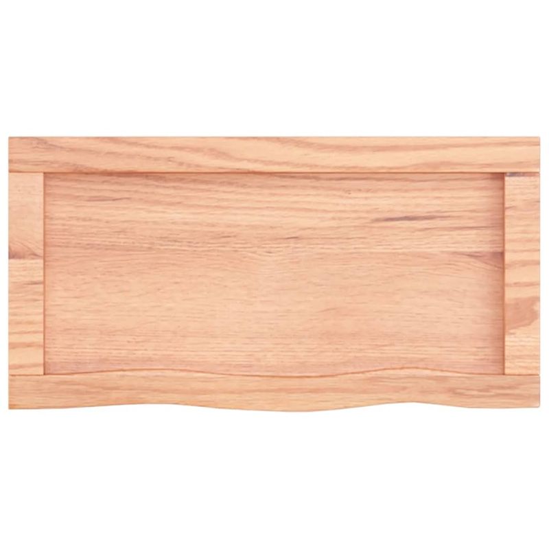Casa si Gradina - Mobilier - Biblioteci si rafturi - Rafturi - Raft de perete maro deschis 60x30x(2-4) cm lemn stejar tratat - Infinity.ro
