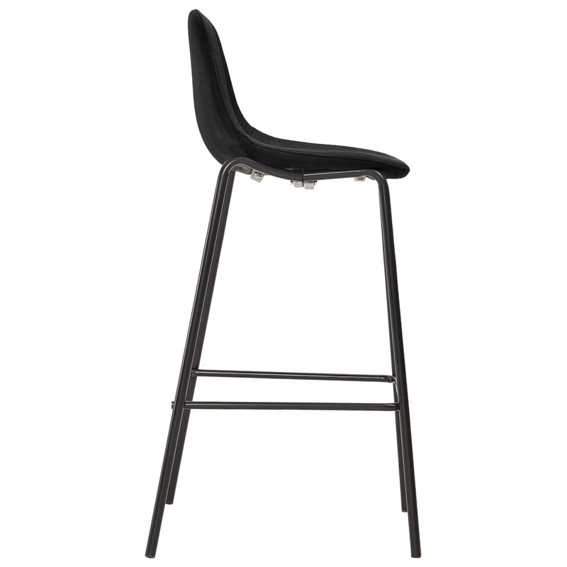 Casa si Gradina - Mobilier - Seturi de mobilier - Seturi bucatarie - Set mobilier de bar, 5 piese, negru, material textil - Infinity.ro