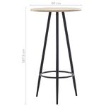 Casa si Gradina - Mobilier - Seturi de mobilier - Seturi bucatarie - Set mobilier de bar, 5 piese, negru, material textil - Infinity.ro