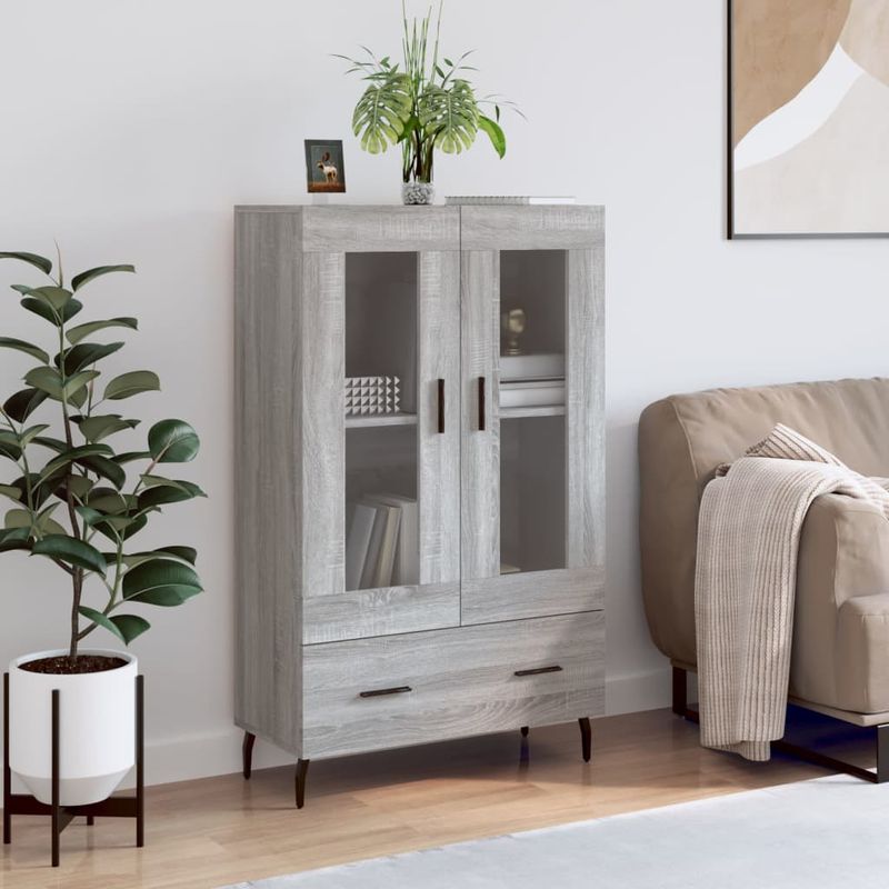 Casa si Gradina - Mobilier - Comode si corpuri - Comode - Dulap gri Sonoma 69,5x31x115 cm, lemn prelucrat - Infinity.ro