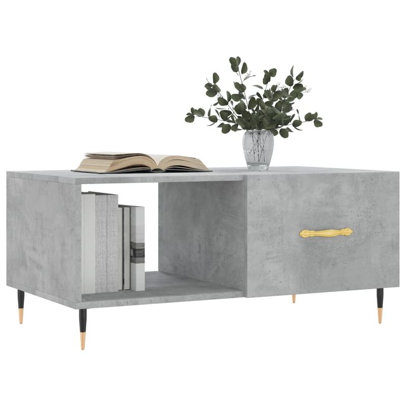 Casa si Gradina - Mobilier - Mese si birouri - Masute de cafea - Masuta de cafea, gri beton, 90x50x40 cm, lemn prelucrat - Infinity.ro