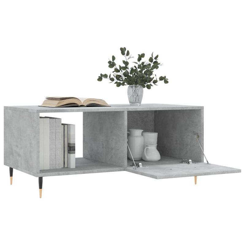 Casa si Gradina - Mobilier - Mese si birouri - Masute de cafea - Masuta de cafea, gri beton, 90x50x40 cm, lemn prelucrat - Infinity.ro