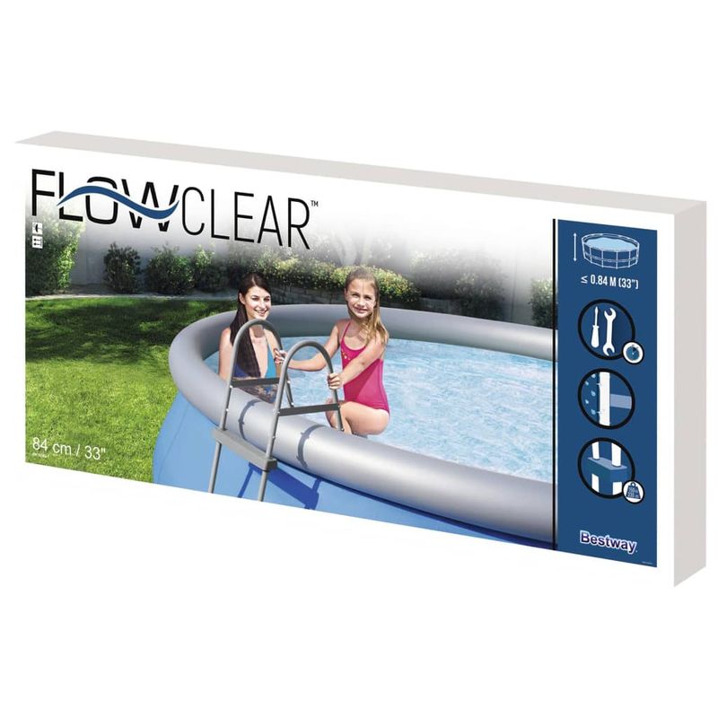 Casa si Gradina - Constructii - Scari si accesorii interioare - Alte accesorii pentru piscine - Bestway Scara pentru piscina cu 2 trepte Flowclear, 84 cm - Infinity.ro