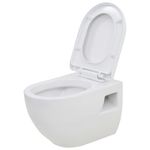 Casa si Gradina - Sanitare - Obiecte sanitare - Vase de toaleta - Vas toaleta suspendat cu rezervor incastrat inalt, ceramica - Infinity.ro