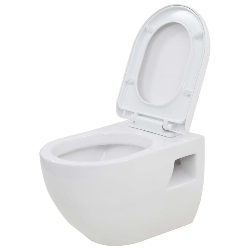 Casa si Gradina - Sanitare - Obiecte sanitare - Vase de toaleta - Vas toaleta suspendat cu rezervor incastrat inalt, ceramica - Infinity.ro