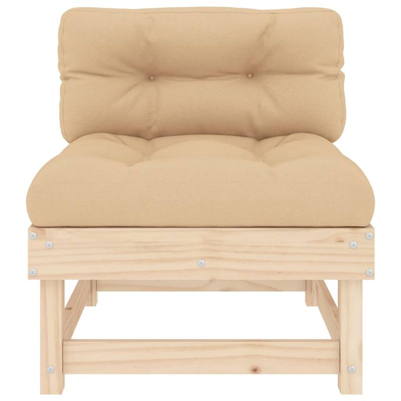 Casa si Gradina - Gradina si terasa - Mobilier exterior - Canapele si fotolii gradina - Canapea de mijloc cu perne, lemn masiv de pin - Infinity.ro