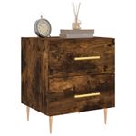 Casa si Gradina - Mobilier - Comode si corpuri - Noptiere - Noptiere, 2 buc., stejar fumuriu, 40x35x47,5 cm, lemn compozit - Infinity.ro