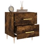 Casa si Gradina - Mobilier - Comode si corpuri - Noptiere - Noptiere, 2 buc., stejar fumuriu, 40x35x47,5 cm, lemn compozit - Infinity.ro